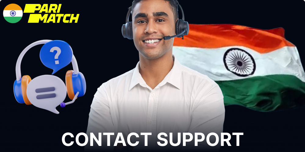 Parimatch customer support services for players form India
